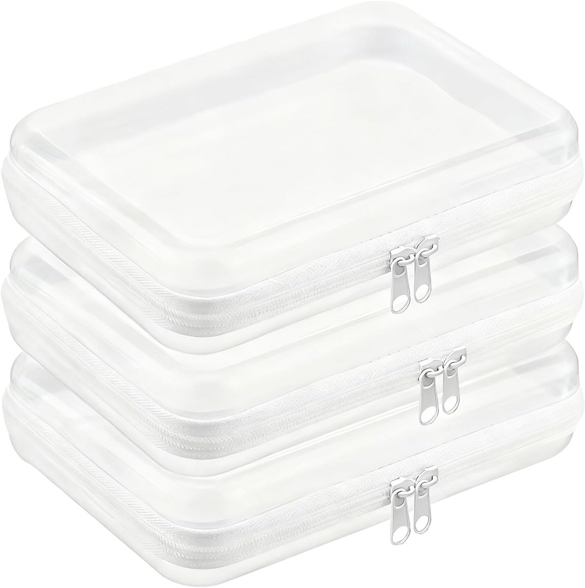Transparante waterdichte tas - transparante cosmetica tas - met harde rits - ideaal voor reizen - SnelShoppen