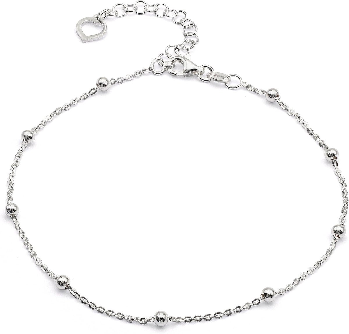Enkelbandje verstelbaar - 925 sterling zilver of 18 karaat verguld - elegant design - perfect voor elke gelegenheid - ShopVlot