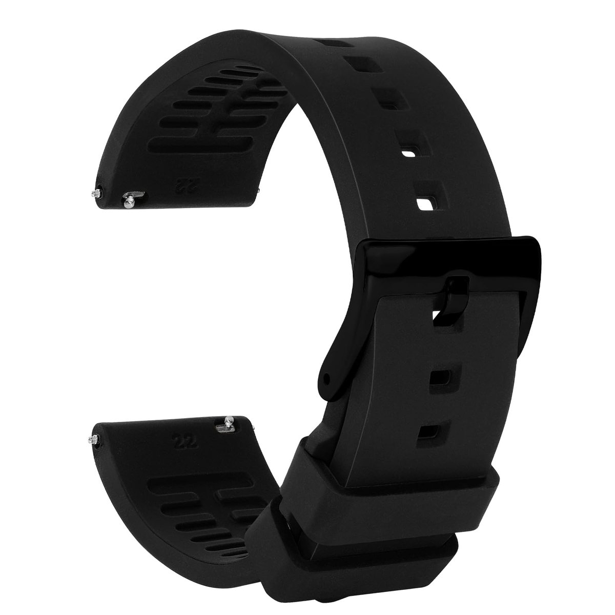 Siliconen horlogebandje 22 mm - rubberen band - waterbestendig - perfect voor militaire horloges - ShopVlot