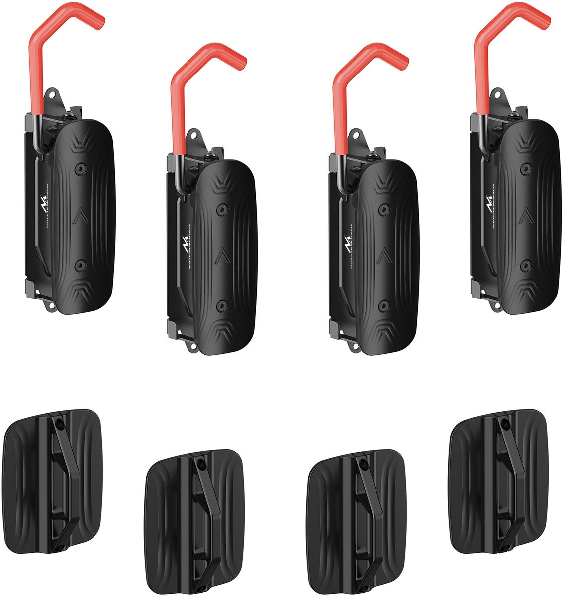Maclean - Fietsenrek voor wandmontage - 4 stuks - max. 30 kg, MC-998