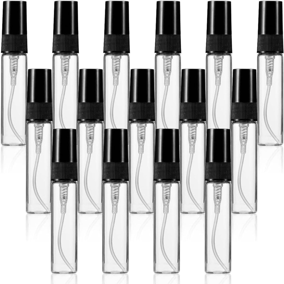 Mini Spray Flessen 15 Pcs 5ml - Herbruikbare Glazen Parfum Flesjes - Fijne Mistverneveling - Ideaal voor Reizen - ShopVlot