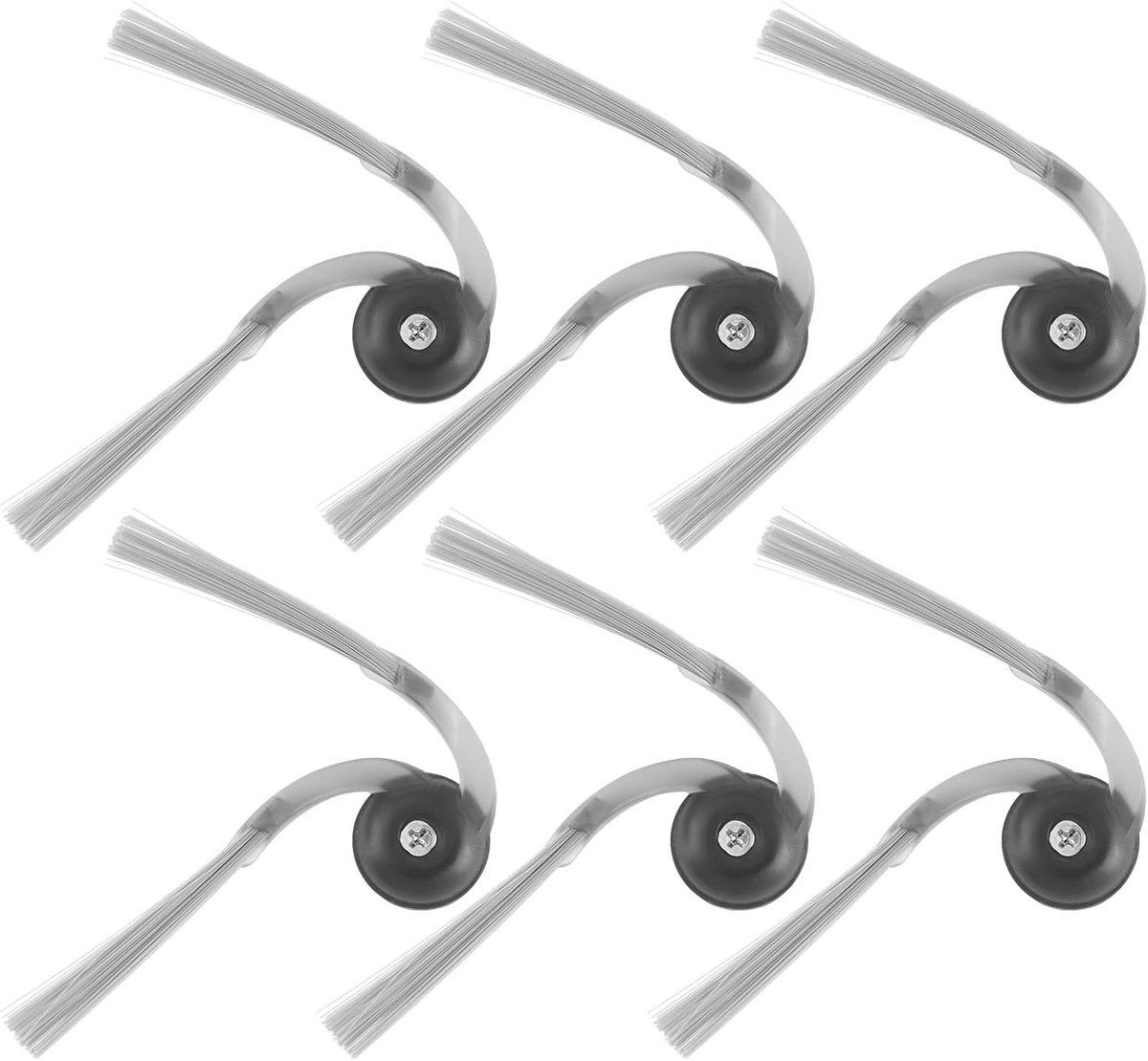 Zijborstels set van 6 - Geschikt voor Roborock Q10S5 Q7M5 Q7L5 - Antiklit technologie - ShopVlot