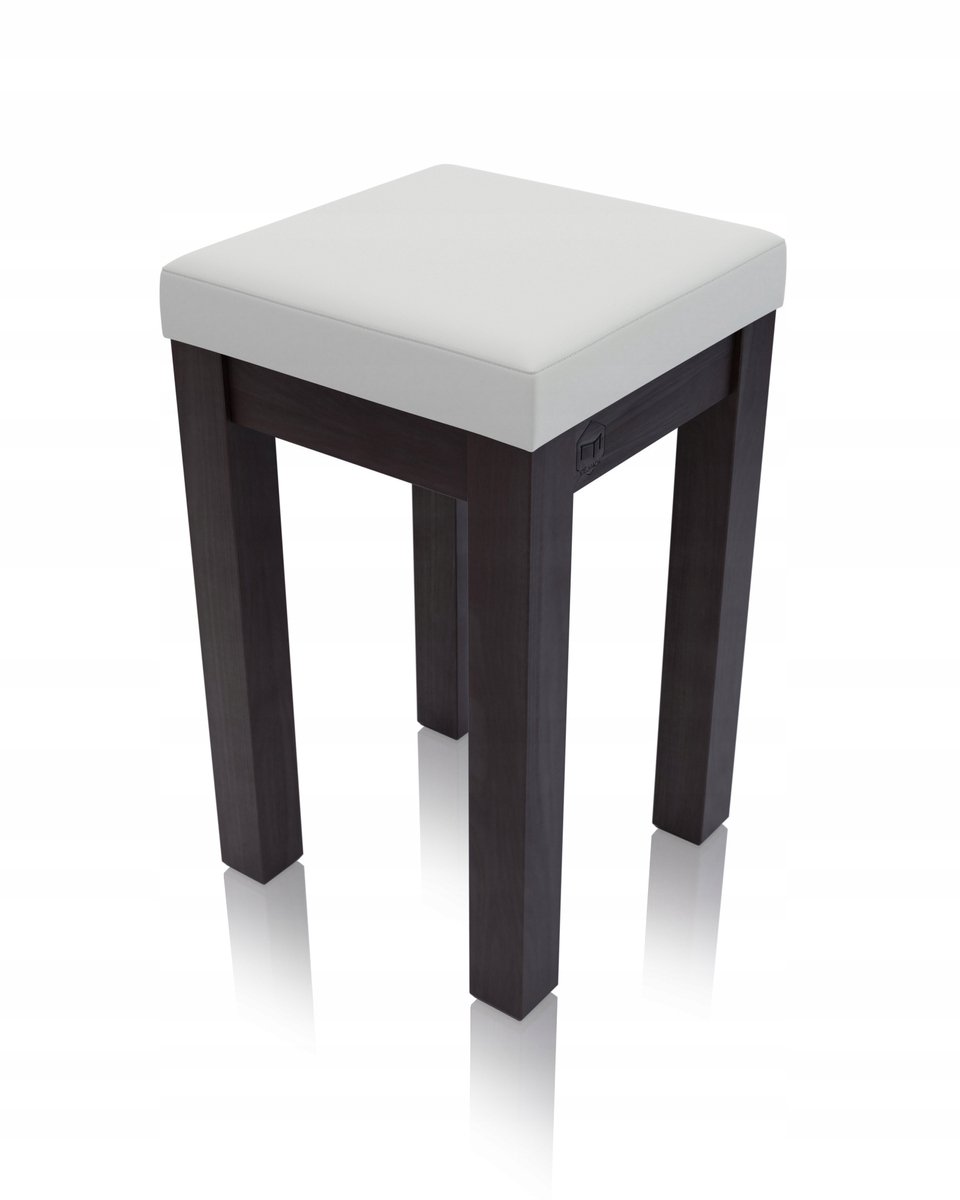 Merkloos Keukentabouret Wenge - Zacht Eco-leer, Houten Frame