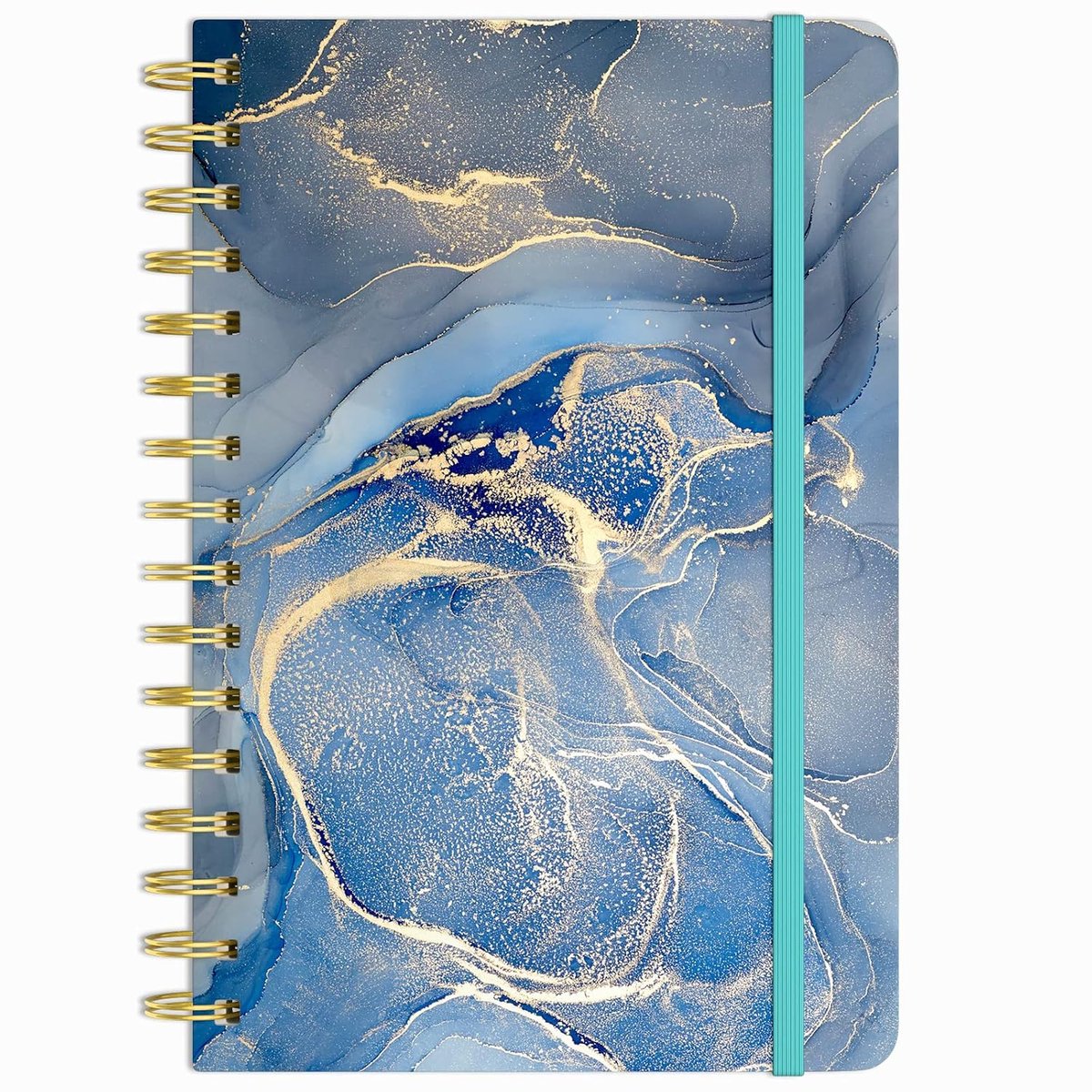 Spiraal Notitieboekje 6 x 8.5cm - Marmer Hardcover - 160 Bladzijden Dikke Papier - Perfect voor Journaling - ShopVlot
