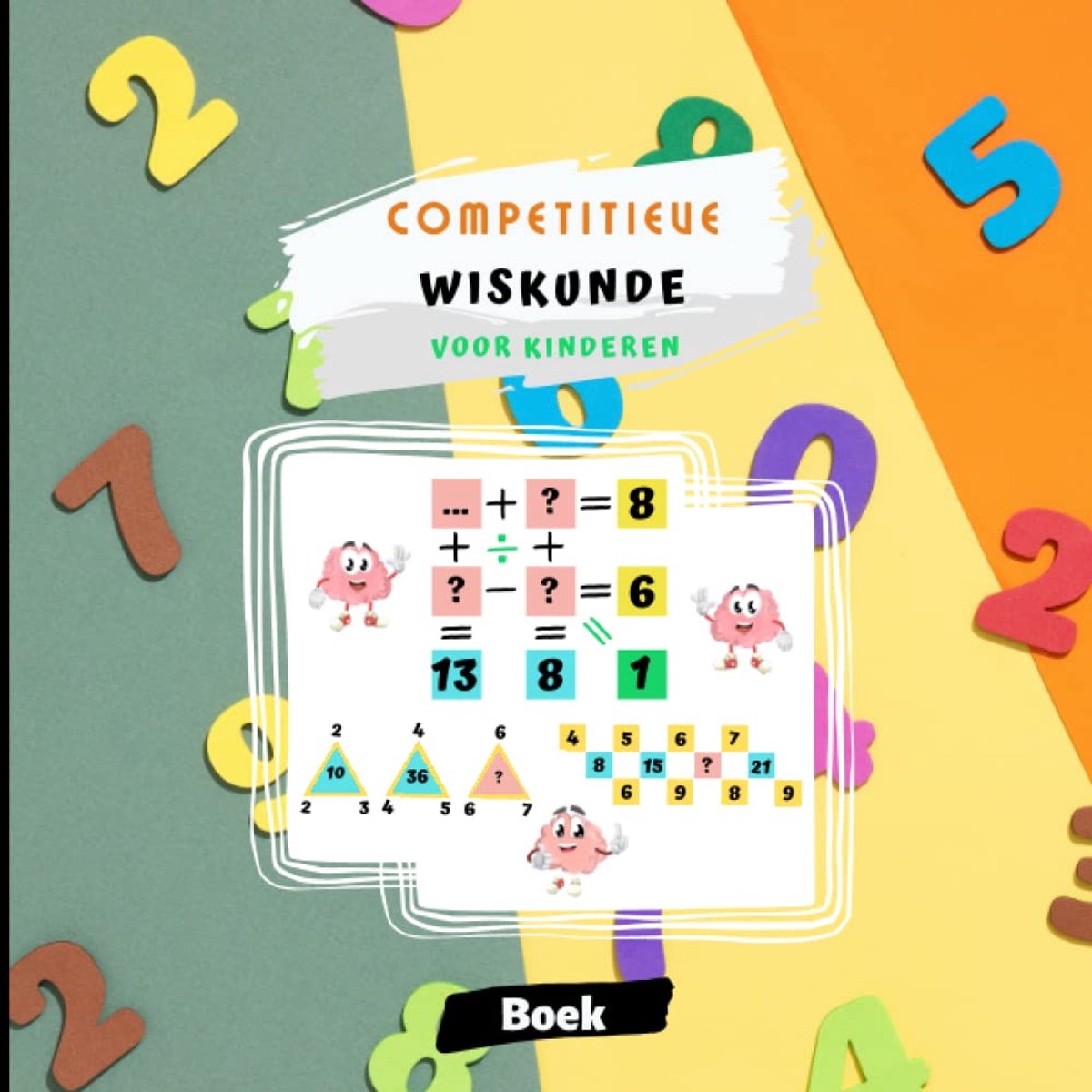 Wiskundeboek voor kinderen - logische puzzels - vaardigheden verbeteren - boeiende vergelijkingen oplossen - ShopVlot