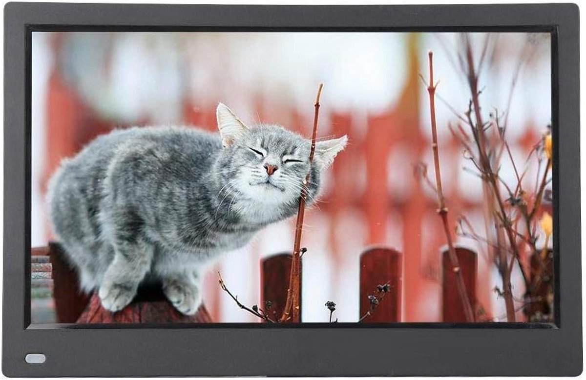 Digitale Fotolijst - Beeldscherm Frame - Foto's Weergeven - Full View IPS-scherm - 125 inch - Zwart