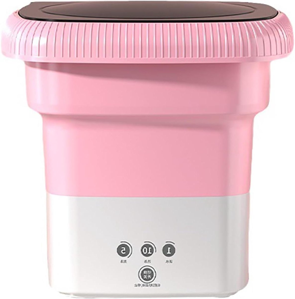 Opvouwbare Mini-wasmachine Draagbare Wasmachine Kleine Wasjes Doen Semi-automatische Reiniging 28 x 28 x 25.5 cm Roze