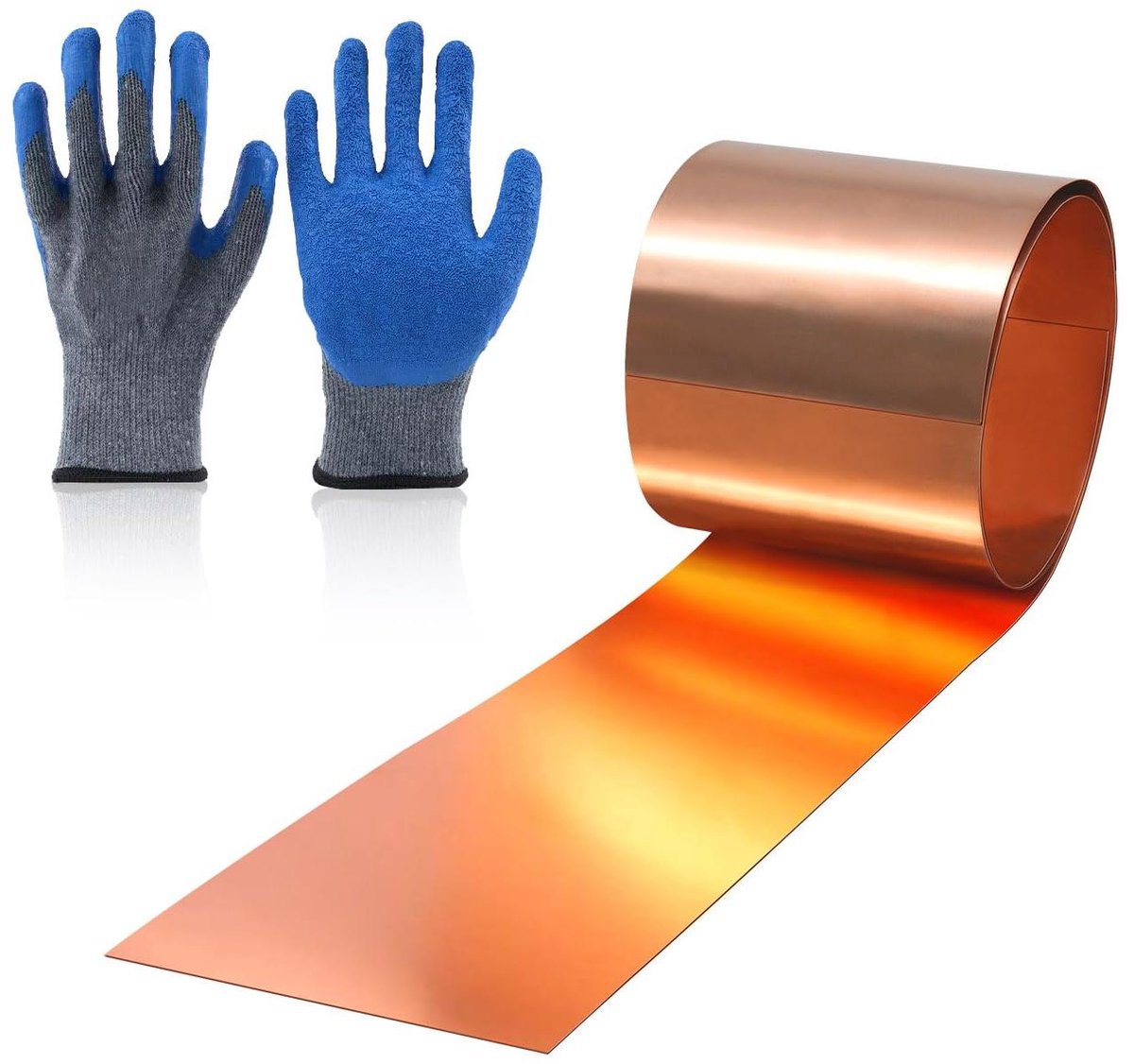 Koperband Rol - Koperplaat - Huisreparaties - 99.9% Zuiver Koper - 3500 x 100 mm - Brons
