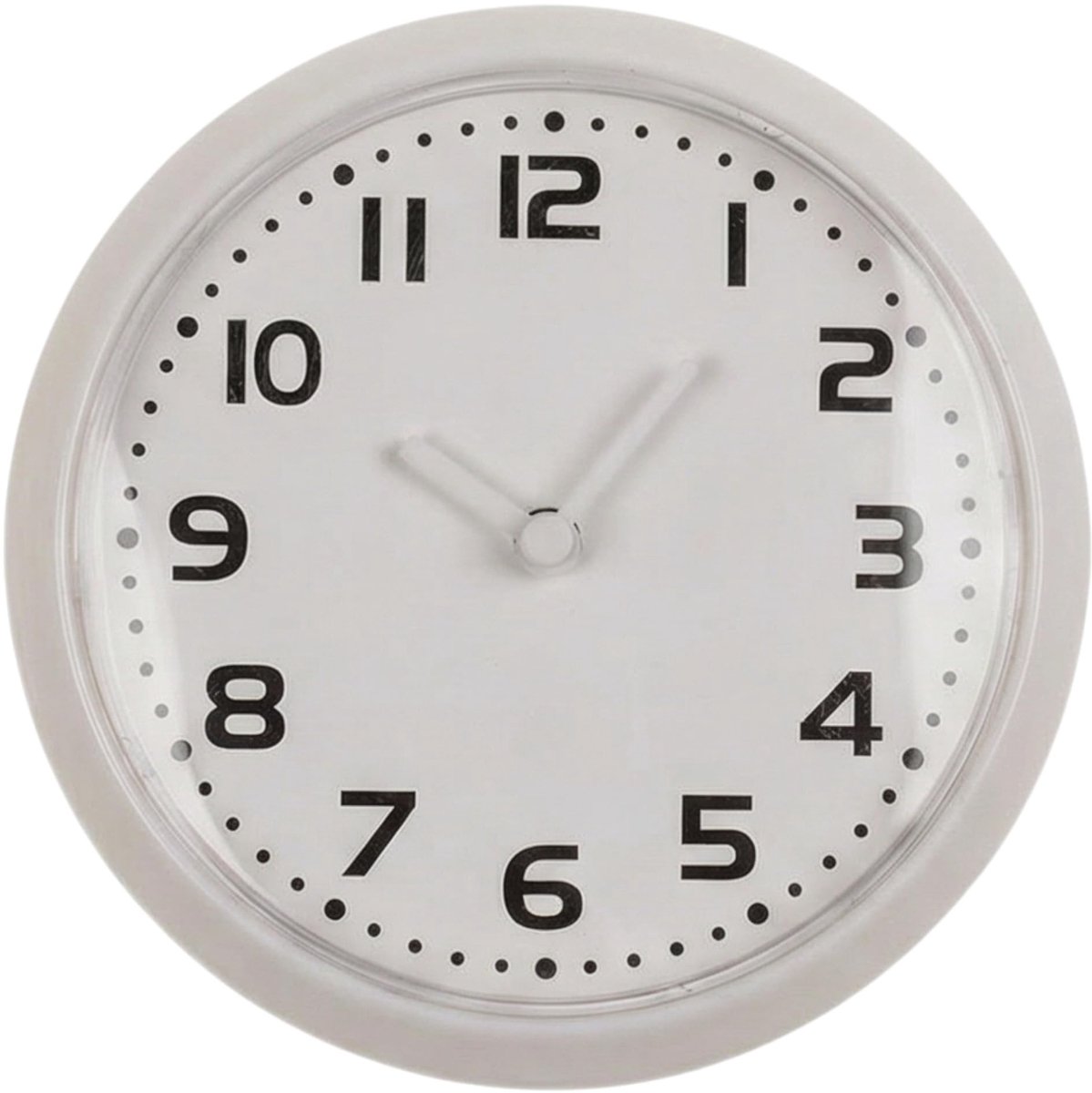 Dailygoods- Magneetklok compact - Wandklok 8 cm - Geluidsarm - Kwartsuurwerk - Ideaal voor koelkast - Ingetogen design