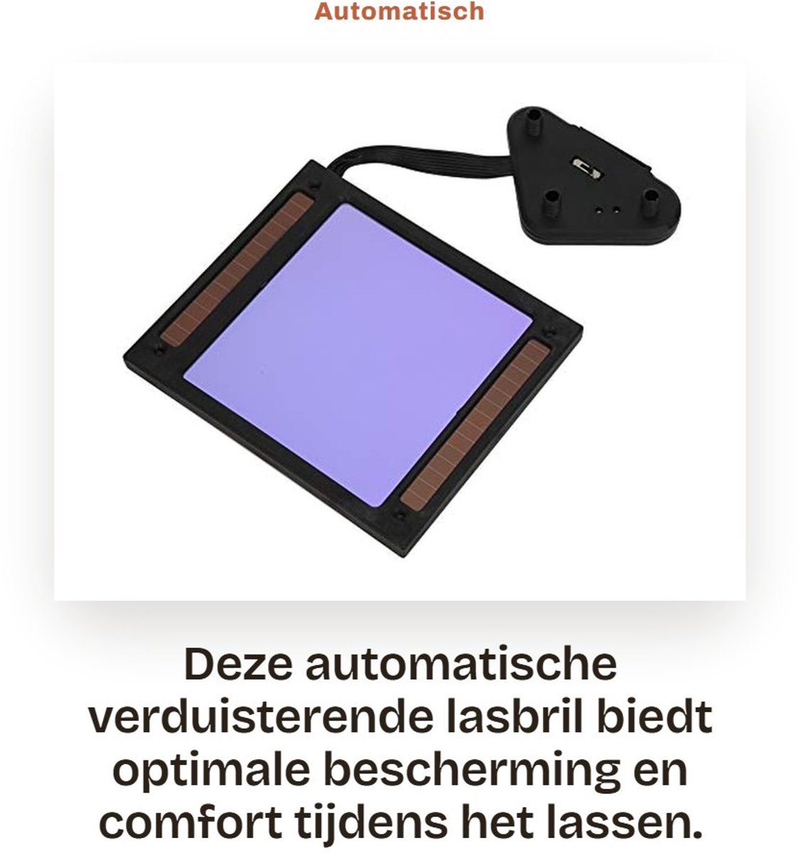 Dailygoods - Automatisch Verduisterende Lasbril met Zonne-energie
