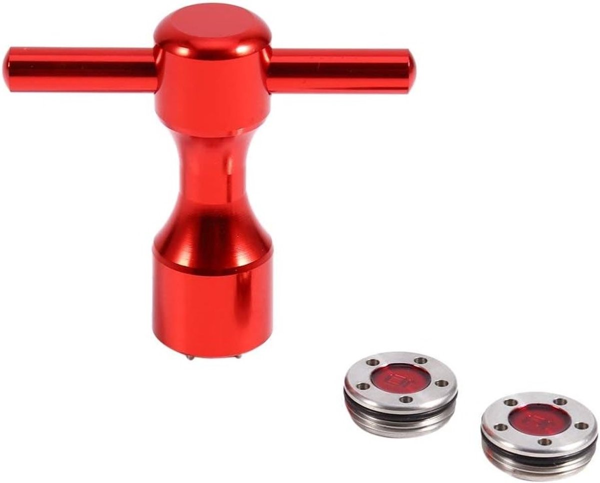 2 Stuks Rode Putter Gewichten met Sleutelgereedschap voor Verbeterde Putting Prestaties