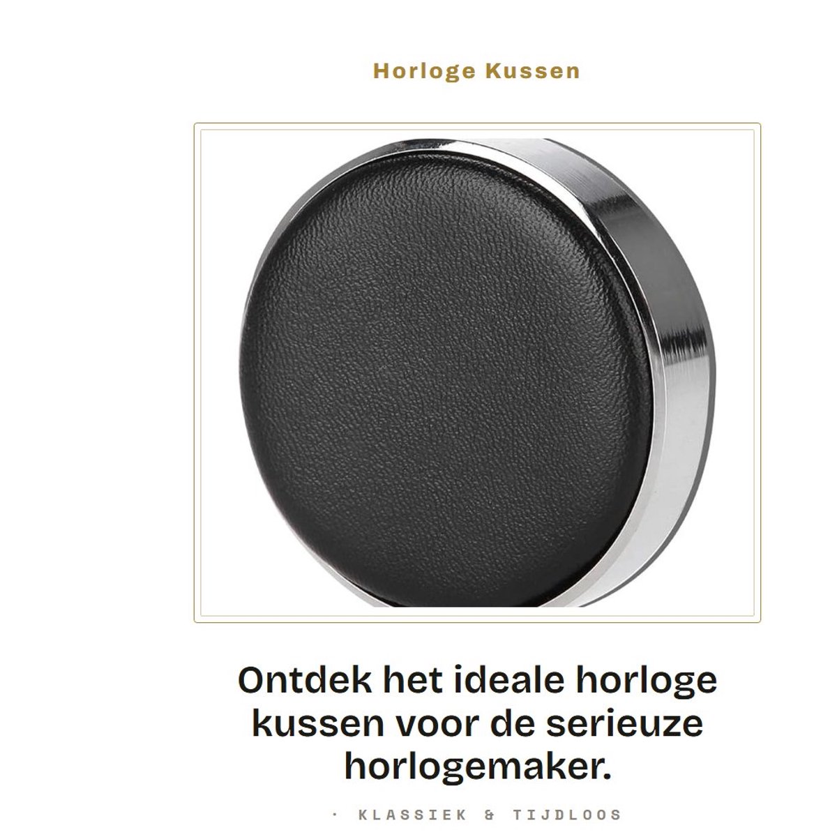 Dailygoods - Horloge Kussen - Sieraden Case - Professionele Reparatie Tool - Zwart - Krasbestendig - Ideaal voor Horlogemakers - Antislip Ondergrond