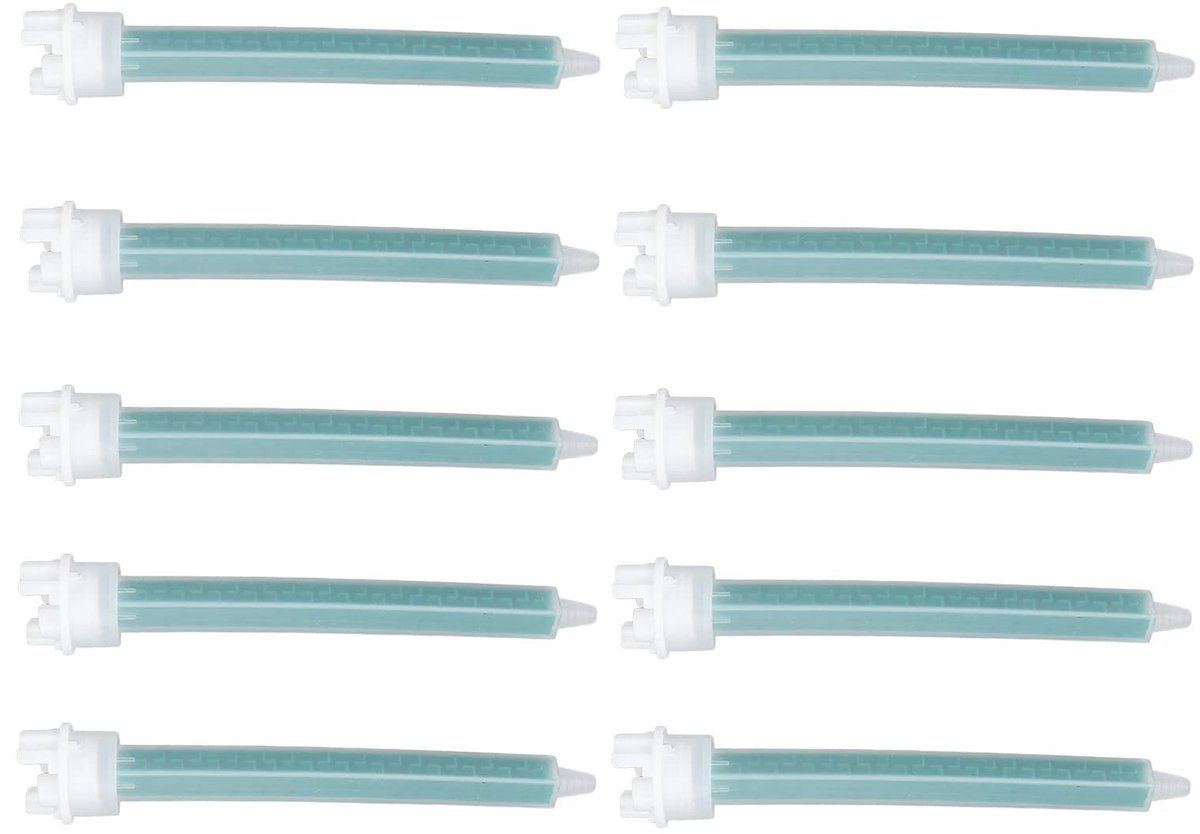Dailygoods- Mengmondstuk Innovatief Dual Chamber Design - 10 Stuks - Handige Gebruikerservaring - Voldoende Hoeveelheid - Multifunctioneel - Plastic Mondstuk - Mixmondstuk