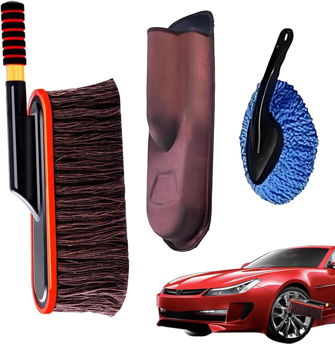 Auto Duster - Stofborstel Set - Voertuigen Reinigen - Pluisvrij Verwijderen - 65 cm - Set A