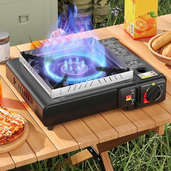 Kampeer Kooktoestel - Draagbare Kachel - Outdoor Koken - Precisie Vlam Controle - 32 x 31 x 11 cm - null — afbeelding 4