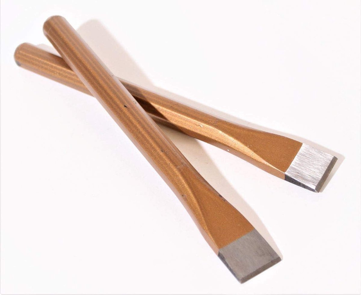 Steenbeitel Set - Betonbeitel Hak - Muur Werk - Gehard Chroom Vanadium - 200x15mm - Brons