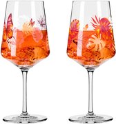Ritzenhoff Cocktailglazen - Tropisch Vlinder Design - 2 Stuks - Kristalglas - 544 ml - Grote Cocktailglazen voor Aperol Spritz, Gin - Tonic en Meer - Geschikt voor de Vaatwasser