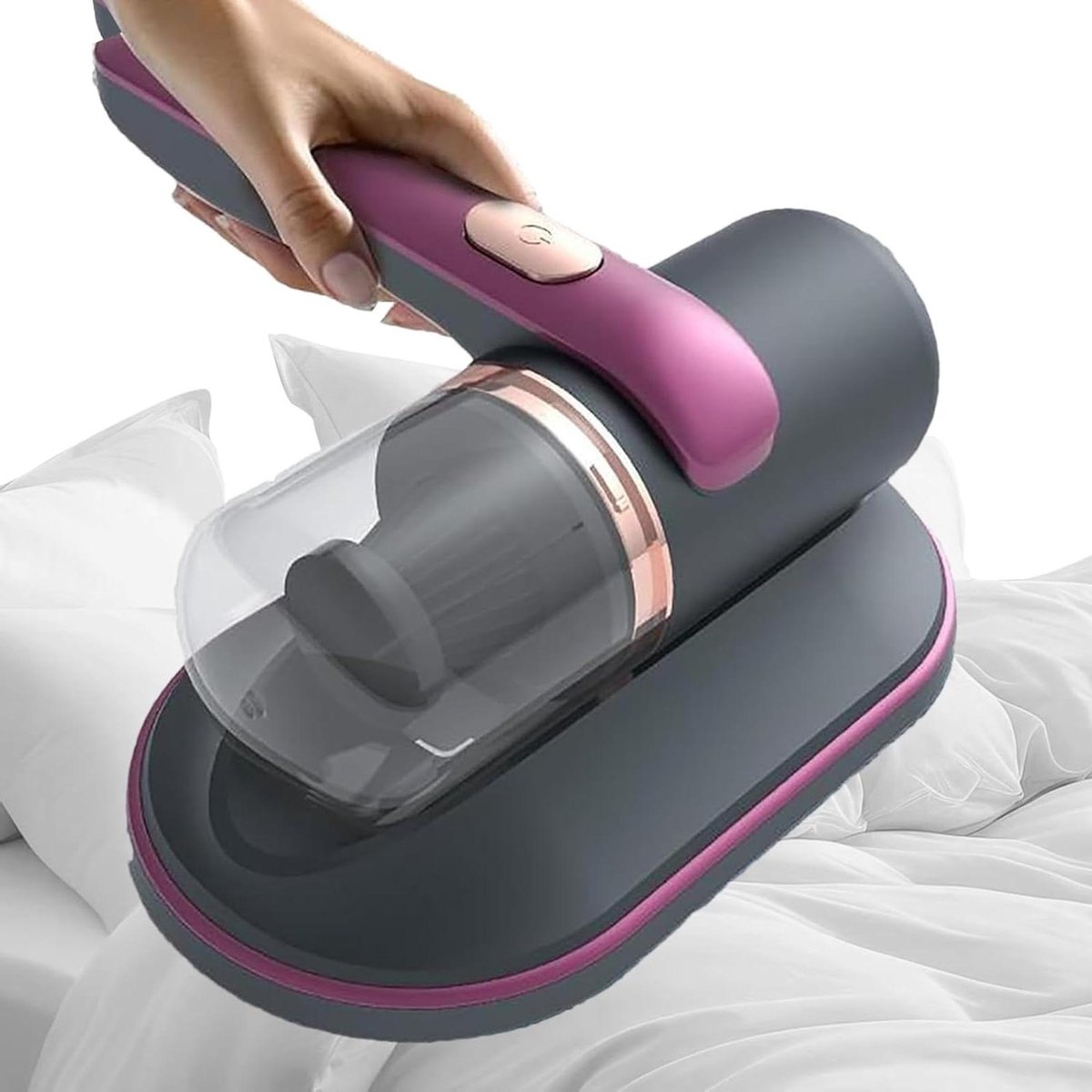 Matras Stofzuiger - Handstofzuiger Huisdier - Hygiënisch Schoonmaken - Krachtige Zuigkracht - 10kPa - Paars