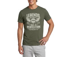 Legends Are Born In 1966 | Verjaardag Cadeau 60 Jaar T-Shirt Heren
