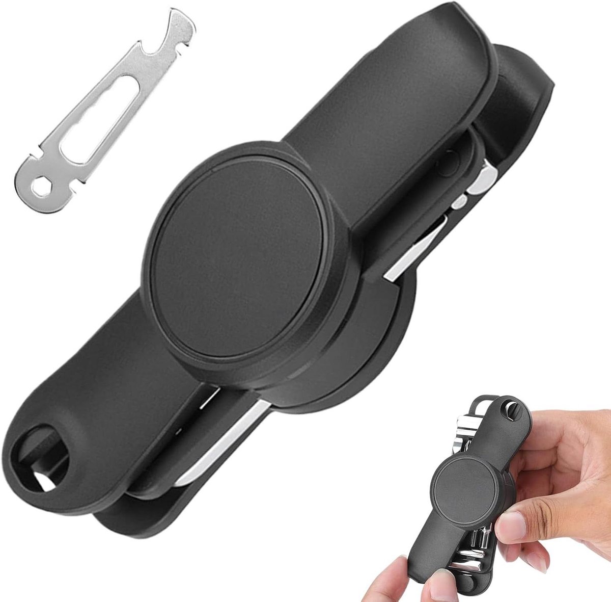 Reparatieset Fietsbanden - Lekke Band Kit - Onderweg Repareren - Antislip Afwerking - Compact Formaat - Zwart