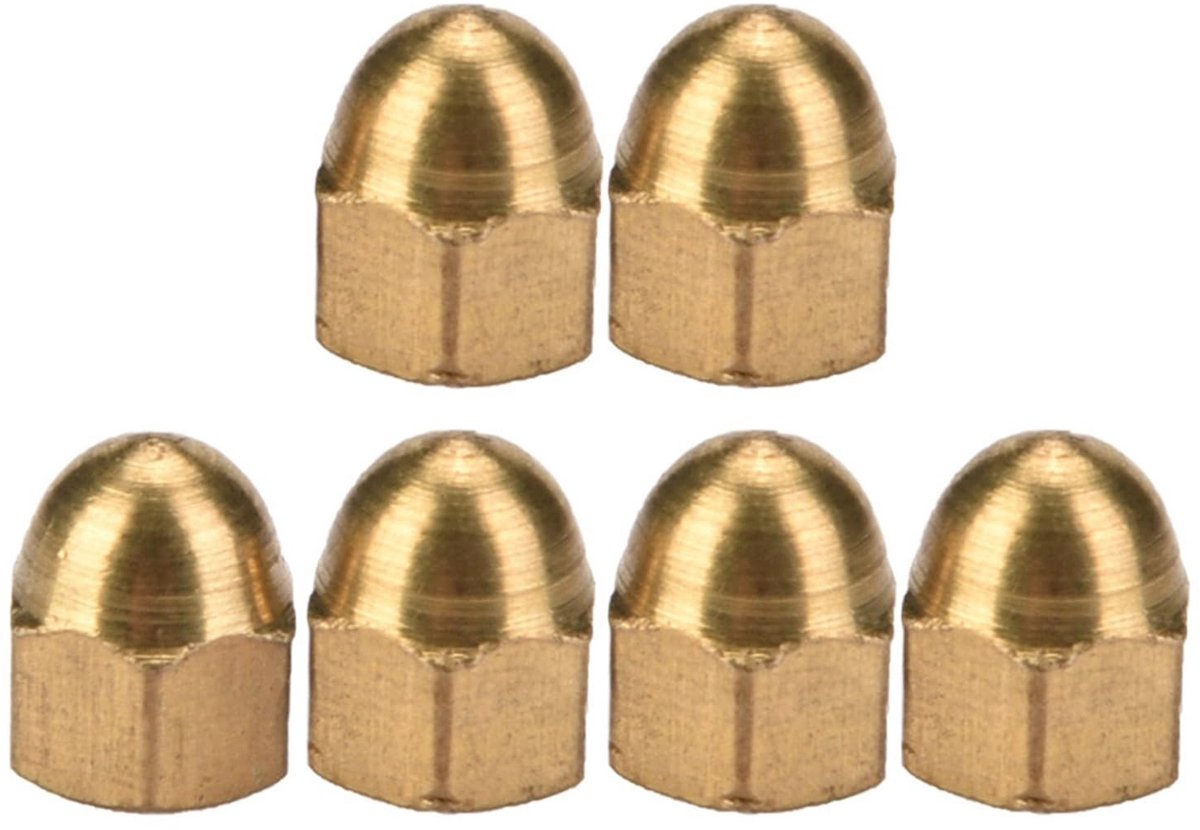 Dailygoods- Dopmoeren Messing - M3-M12 Set - 100 Stuks - Hoge Kwaliteit - Bevestigingsmiddelen voor Voertuigen - Duurzaam en Resistenter - Moeren