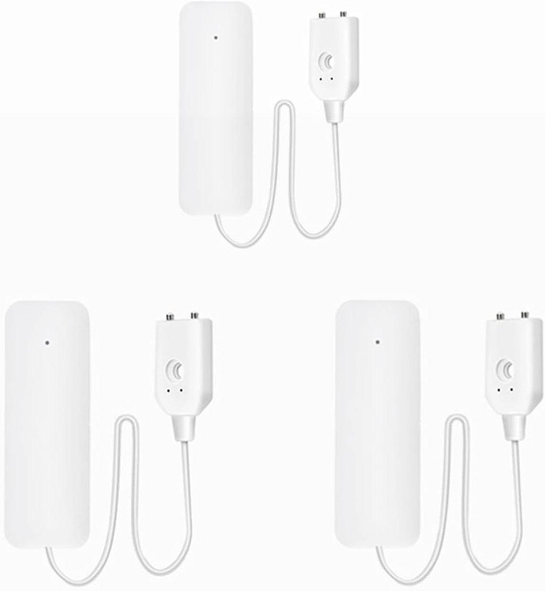 Waterlekkage Alarm - Lekkage Detector - Huis Beveiligen - WIFI App Melding - 3 Stuks - Wit