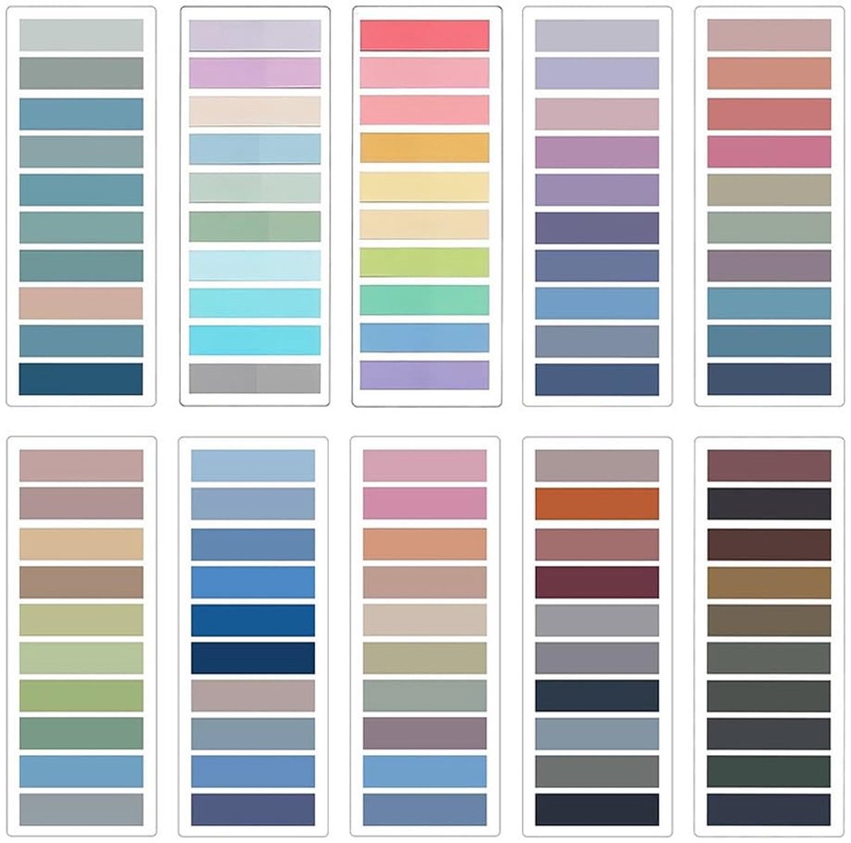 Dailygoods- Boeketiketten 2000 stuks - Plaklabels - Indexetiketten - Sterke kleefkracht - Papieren kaart - Breed toepasbaar - Etiketten