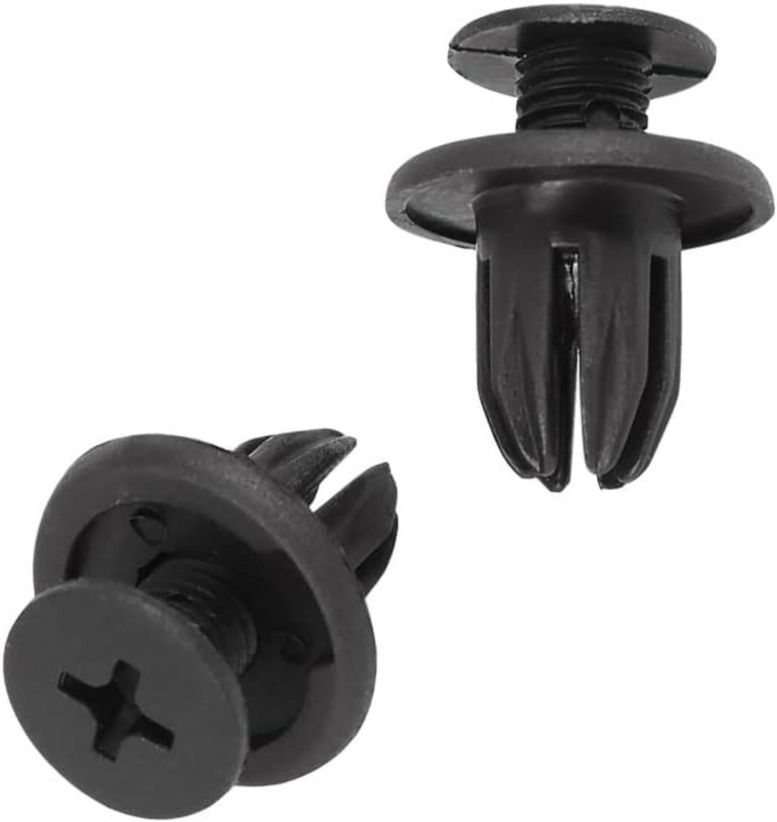 Dailygoods- Klinknagels 10 Stuks - Uitschuifbare Klinknagels - Kunststof Klinknagel - Compatibel met Mini Cooper - Diameter Kop 19,5mm - Lengte Steel 13,8mm - Bevestigingsmiddelen