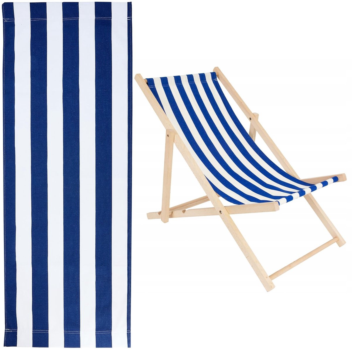 Dailygoods - Vervangende Hoes voor Strandstoel - Ideaal voor Buiten en Zonnebaden