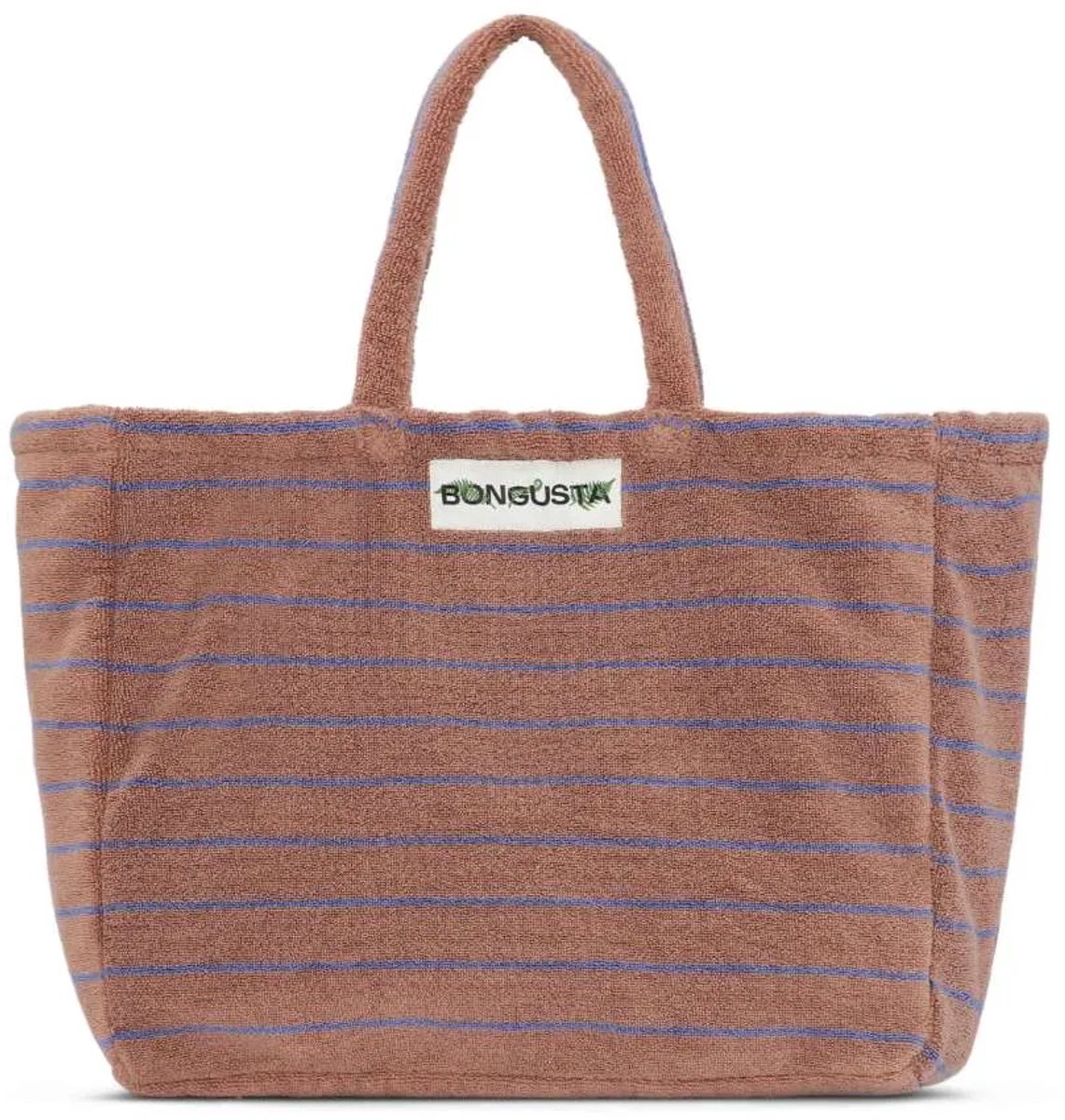 Bongusta Naram - Weekendbag - strandtas - Camel & Ultramarine (camel & blauw)