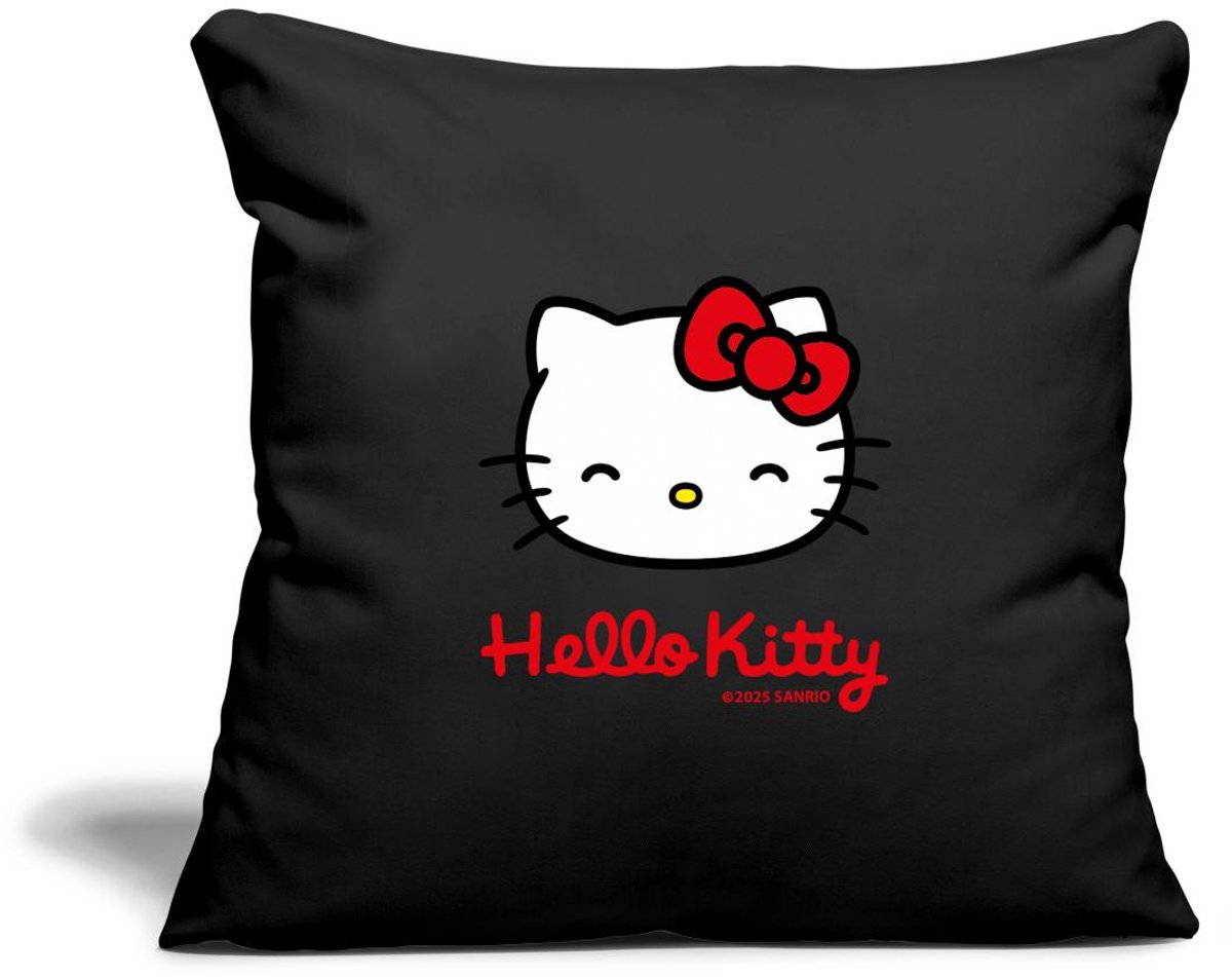 Hello Kitty Lacht Met Hello Kitty-Letters Sierkussenhoes, 45 x 45 cm