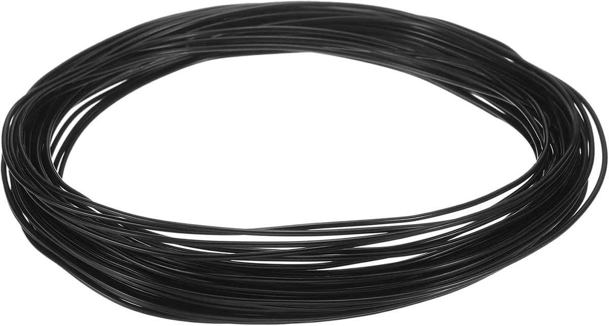 Aluminium trainingsdraad 1 mm dikte 10 m lengte knutseldraad aluminium draad voor tuin, tuinbouw, landschapsarchitectuur planten, zwart