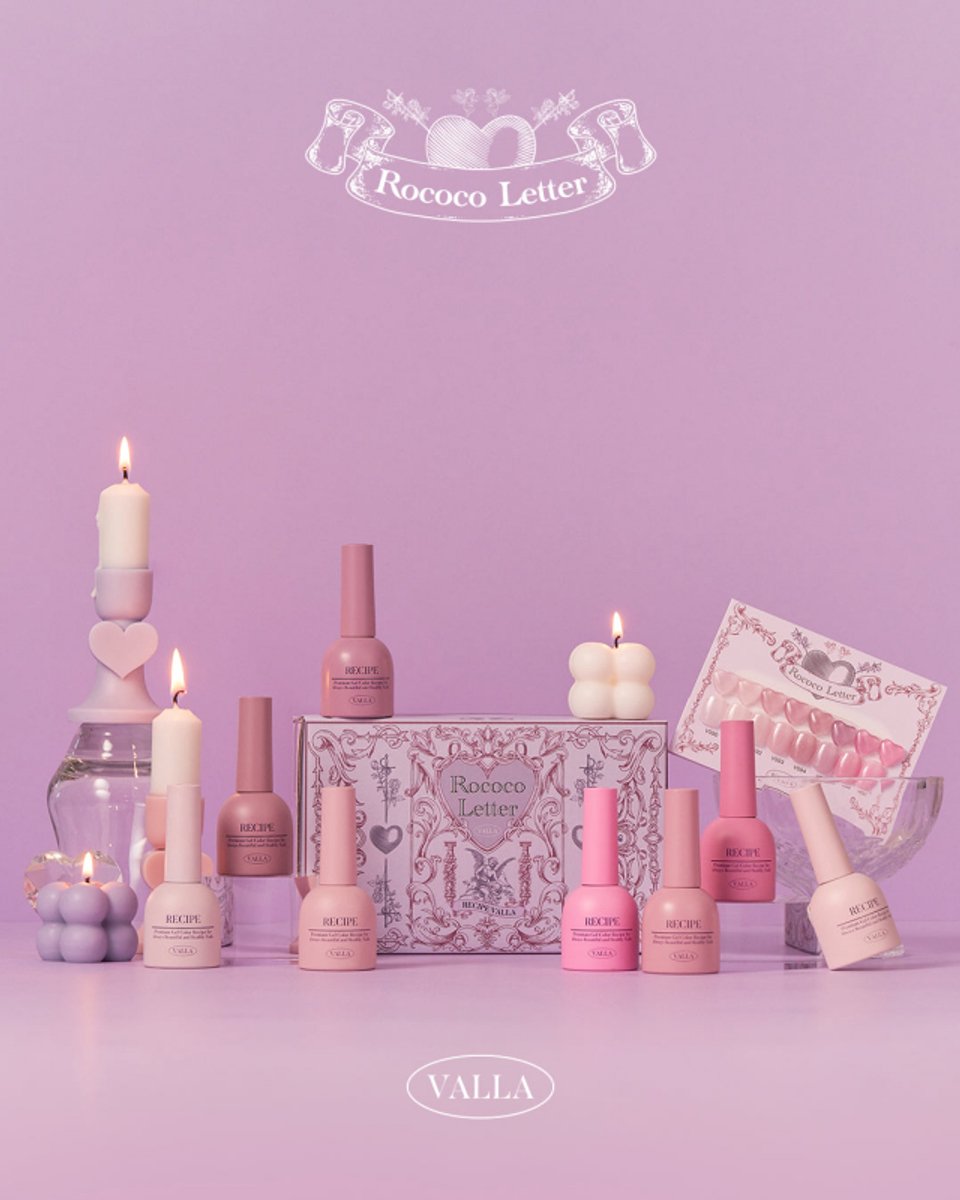 VALLA Rococo Letter 8pcs/set