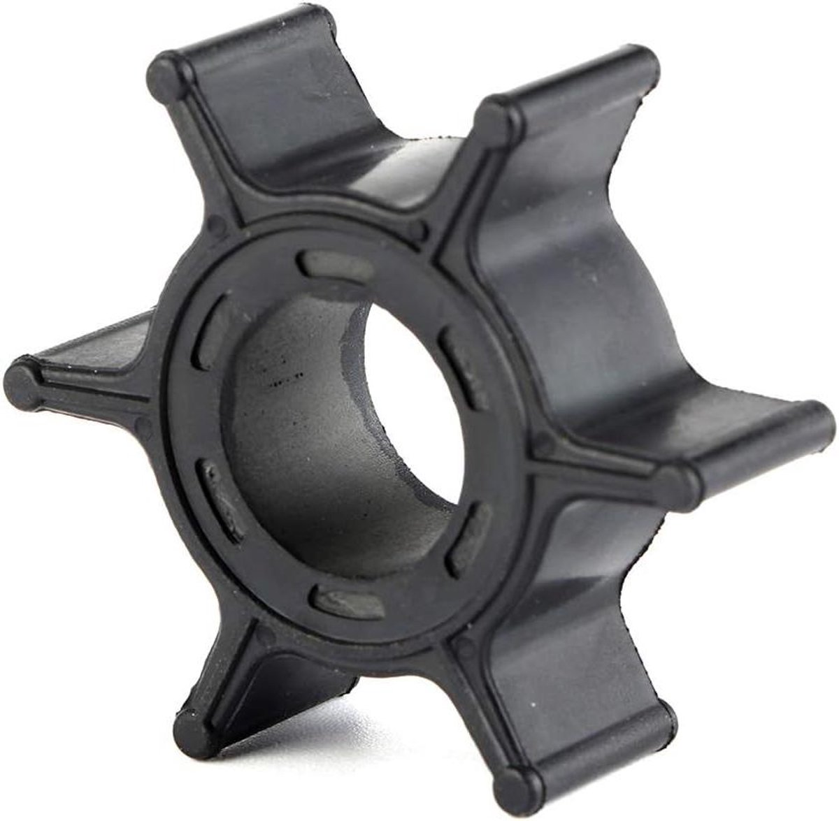 Waterpomp Impeller - Motor Impeller - Motor Onderhoud - Roest- en corrosiebestendig - 5 x 5 x 1 cm - Zwart