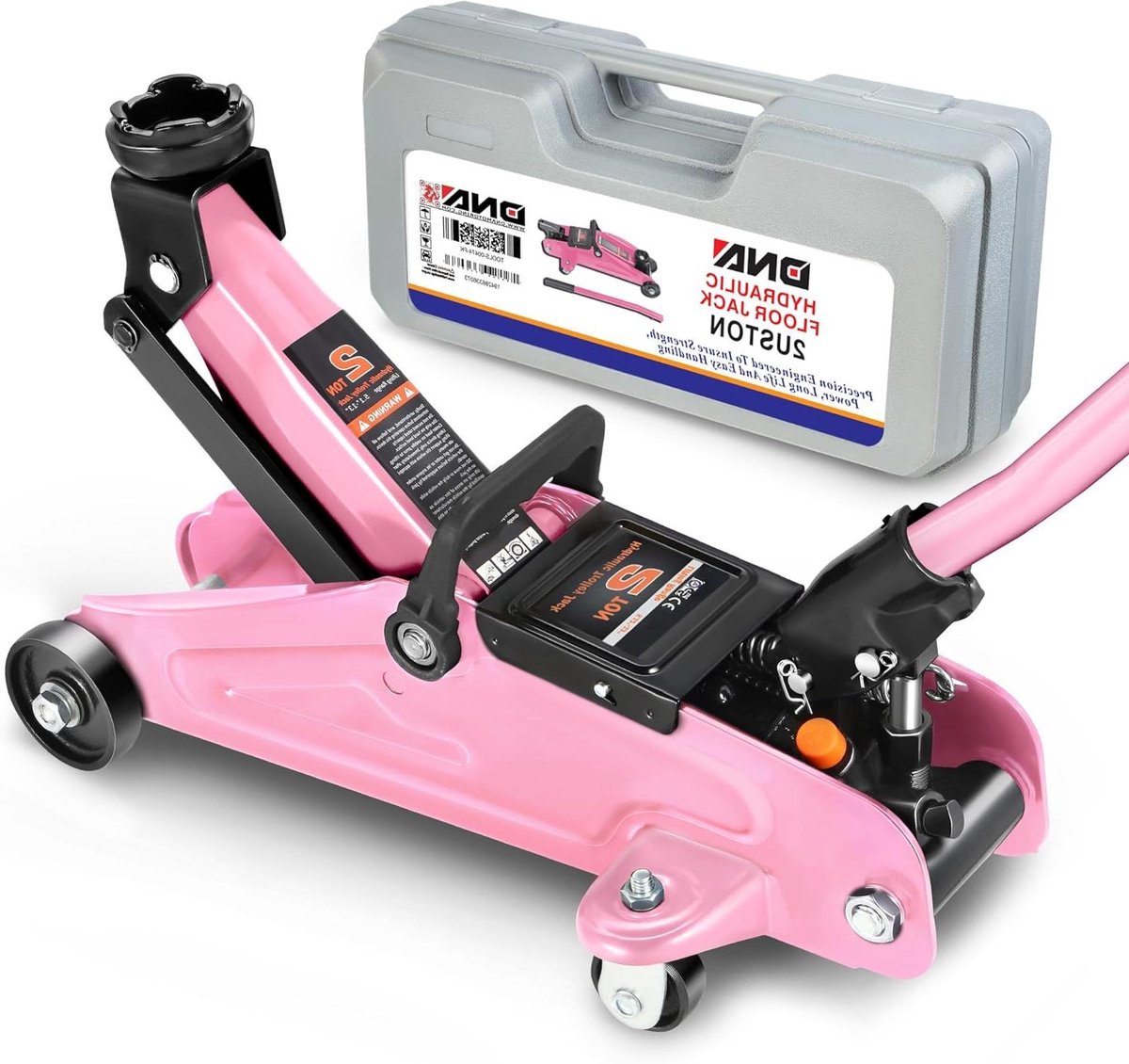 Hydraulische Vloerkrik - Autokrik Krik - Voertuig Hefen - Overbelastingsbeveiliging - 2 Ton Hefvermogen - Roze