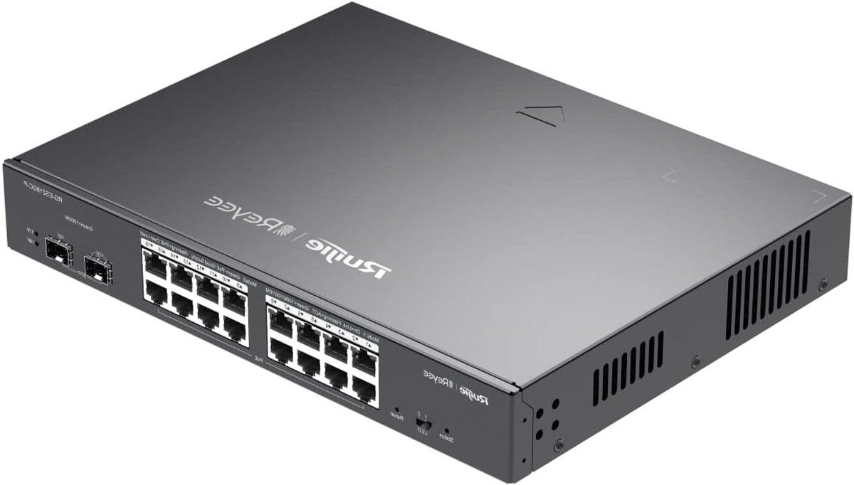 Managed PoE Switch - Smart Switch Gigabit Switch - Netwerk Uitbreiding - 18 Poorts Gigabit - 240W PoE Budget - Zwart