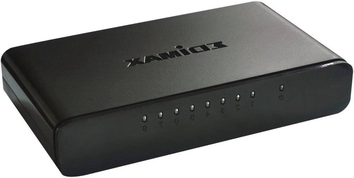 Desktop Ethernet Switch 8-Poorts Fast Ethernet RJ-45 Zwart