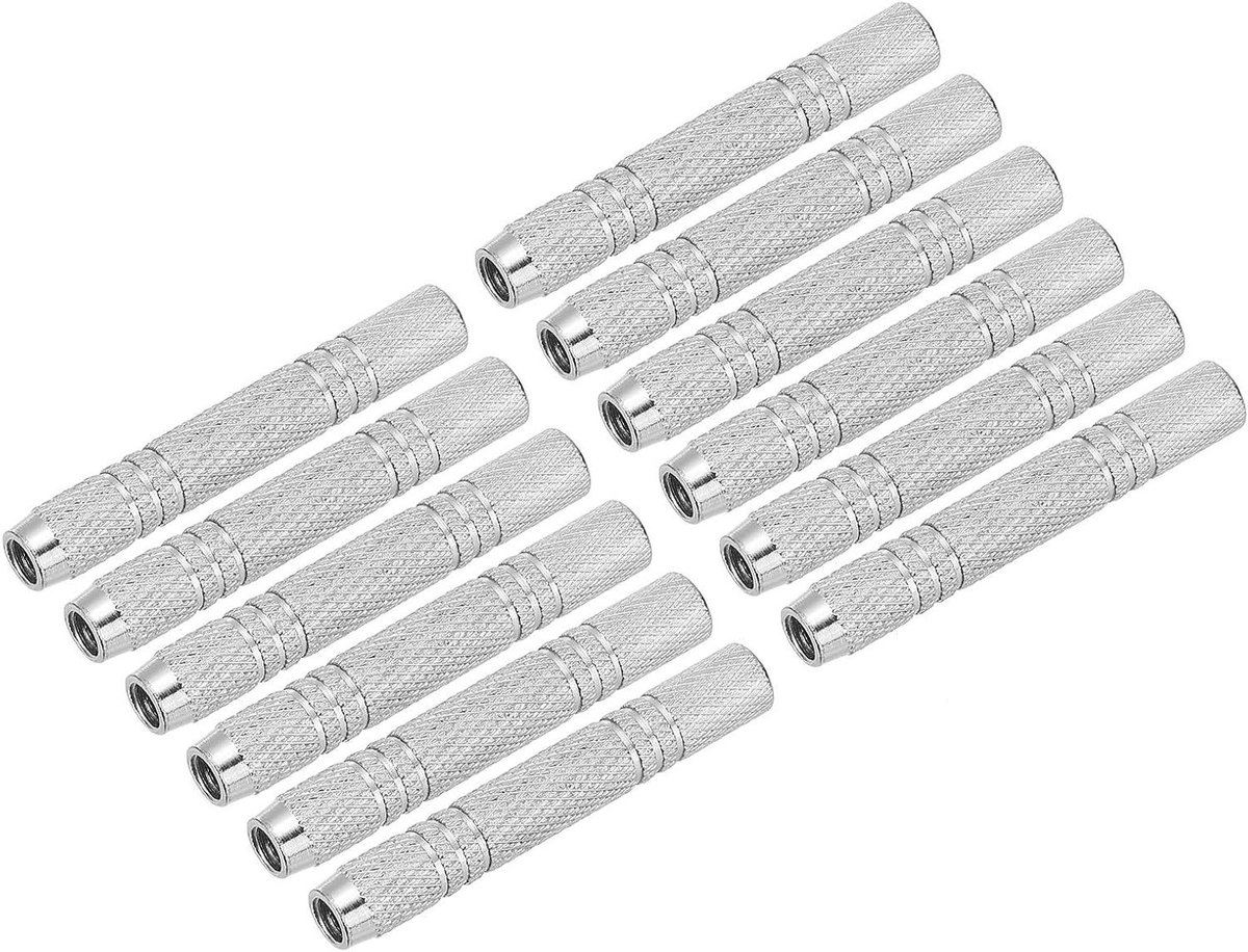 Dartvaten Vervanging - Dart Accessoires - Darts Spelen - Duurzaam Metaal - 12 stuks - Zilverkleurig