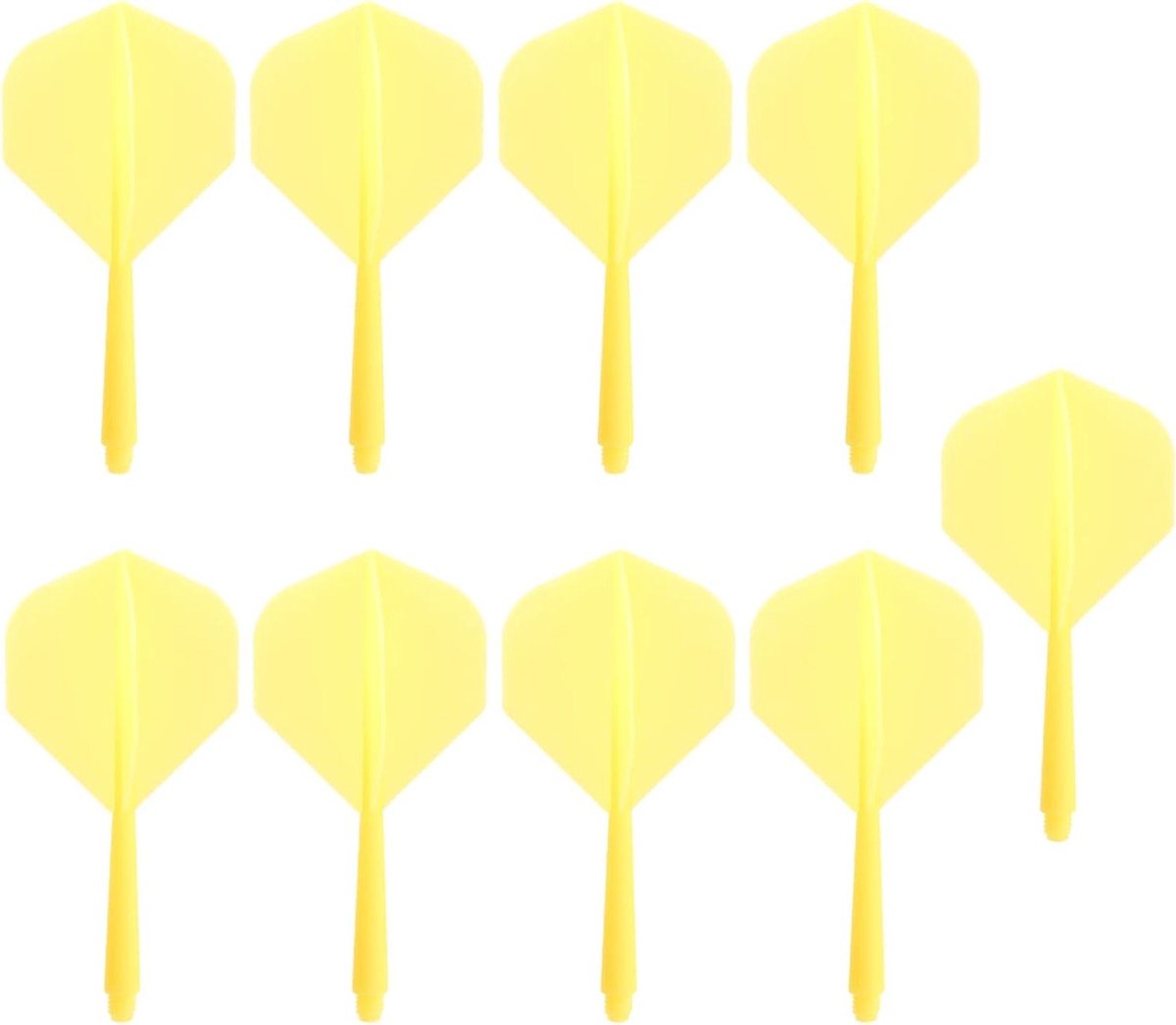 Dart shafts flights - Dart accessoires - Darten - Eén stuk - 75mm - Geel