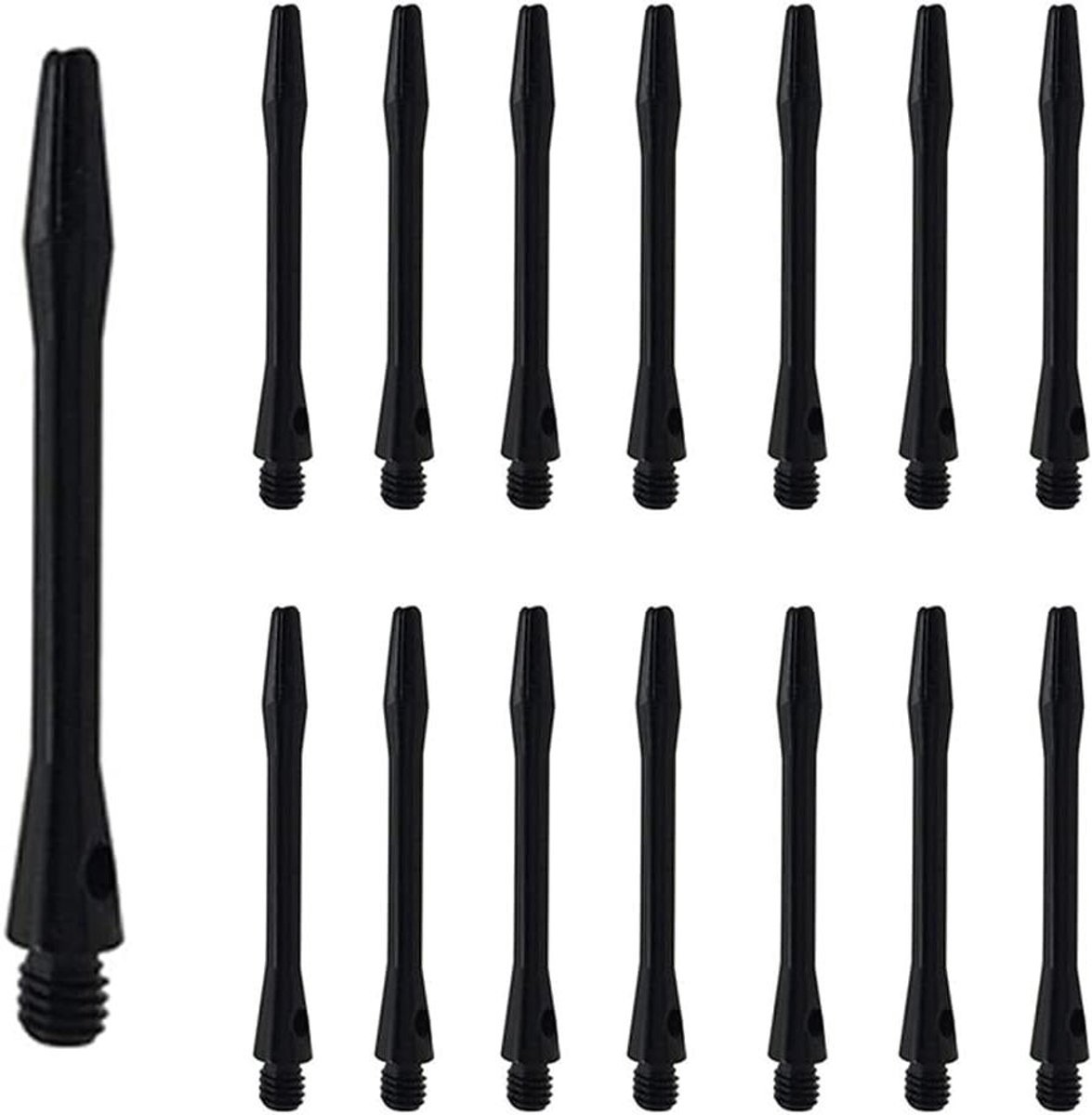 Dart Shafts - Dartstelen - Dart Spel - Aluminiumlegering - 45 mm - Zwart