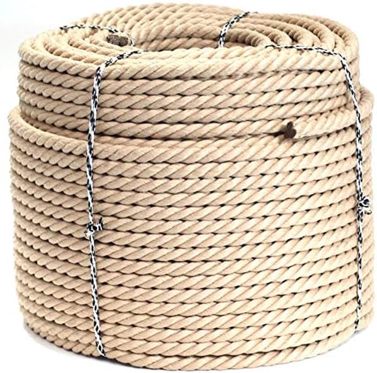Synthetisch Touw - Terrastouw - Buiten Gebruiken - Natuurlijke Hennep Look - 10MM x 100M - Beige