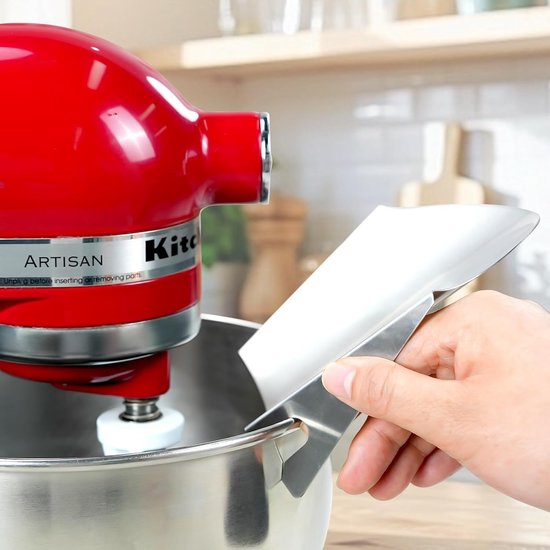 Opzetstuk Staande Mixer - Mixer Accessoire - Ingrediënten Mengen - Roestvrij Staal - 10 x 10 x 10 cm - Zilverkleurig — afbeelding 3