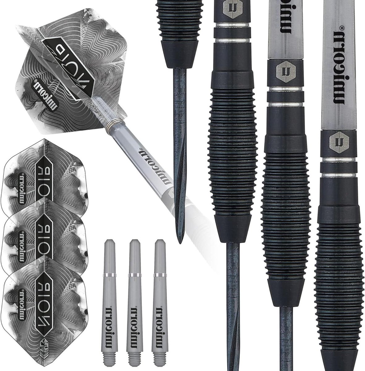 Stalen Dartset - Dartpijlen Set - Precisie Werpen - 90% Tungsten Vaten - 23G - Zwart