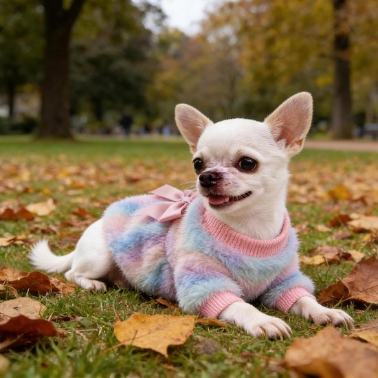 Truien voor kleine honden meisje hondenkleding fleece kleine hond pyjama vrouwelijke warme hond pyjama zachte hond onesie hart chihuahua kleding roze huisdier puppy pyjama, XXS — afbeelding 4