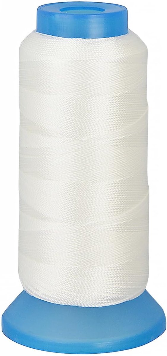 1500 Yards Witte Gebonden Nylon Naaidraad 210D voor Stofferij Naaien Leer Kralen Weven Haar