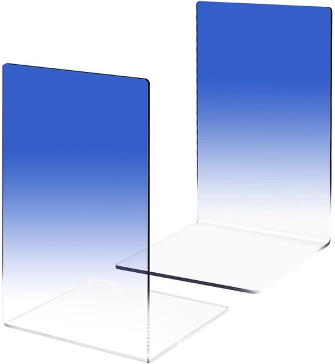 Dailygoody - Doorzichtige acryl boekensteunen - Antislip