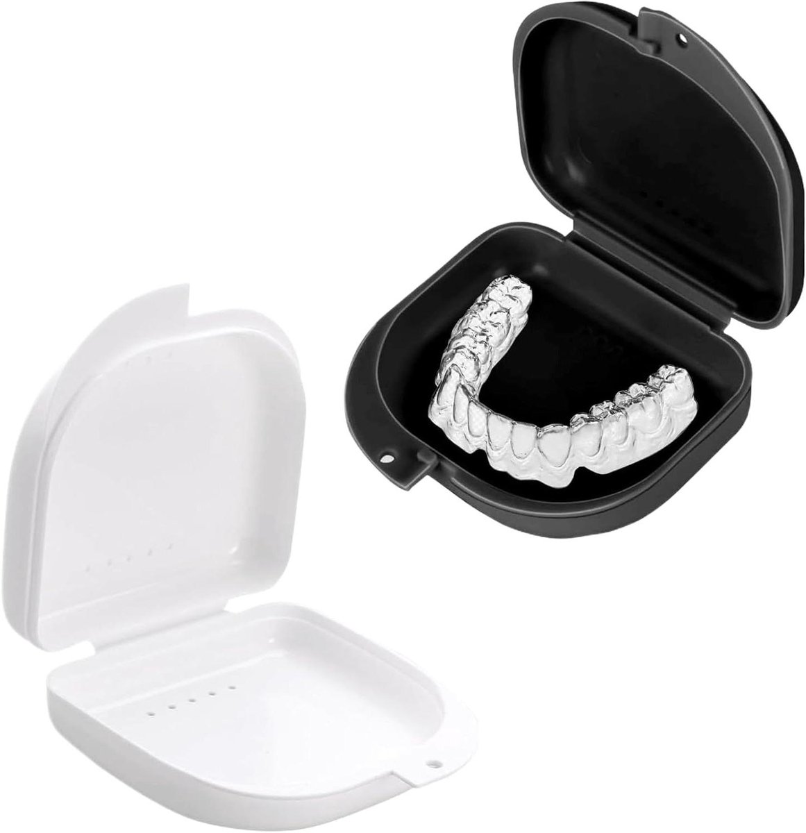 Beugeldoos Set - Tandrail Houder - Bewaren Beugels - Ventilatie Gaten - 80 x 77 x 25 mm