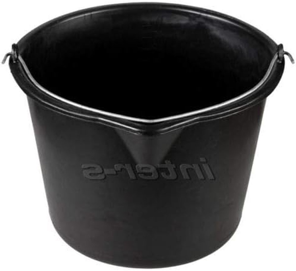 Bouwemmer - Poetsemmer Mortelemmer - Bouw en Tuin - Stevige Kunststof - 12 liter - Grijs