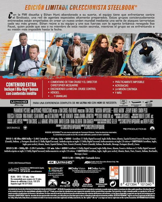 Steelbook UHD - Film Collectie - Film Kijken - 2 Blu-ray Discs - 190 g - Niet gespecificeerd — afbeelding 3