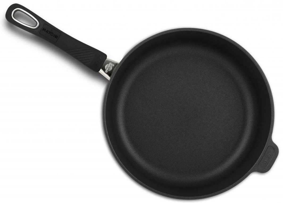 Gietijzeren Braadpan - Kookpan Stoofpan - Langzaam Garen - Vetvrij Koken - 22 cm - Zwart